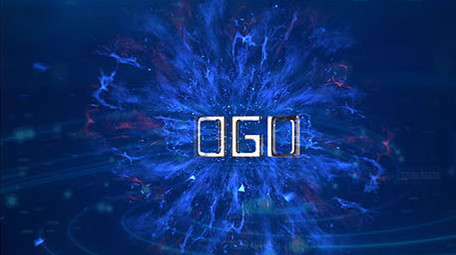 蓝色光线穿梭企业宣传图文介绍