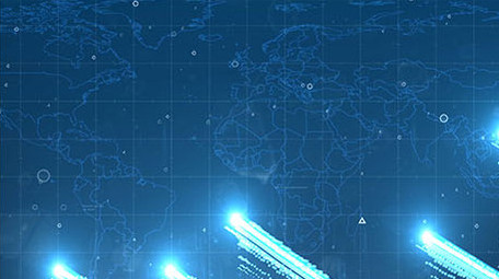 蓝色光线穿梭企业宣传图文介绍