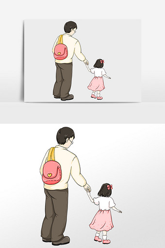 牵手图片 本素材所属分类为老人牵手广告设计 ,主要用途为手绘卡通