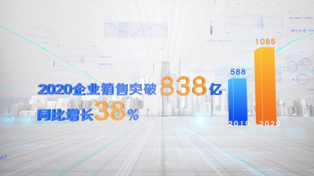 E3D大气科技数据信息标题文字AE模板