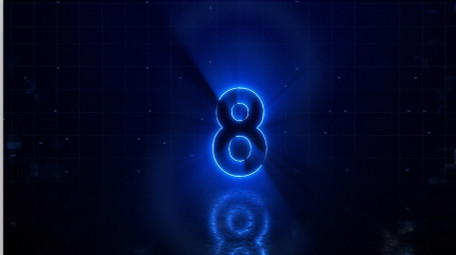 发光10秒倒计时标志出现酷炫开场AE模板