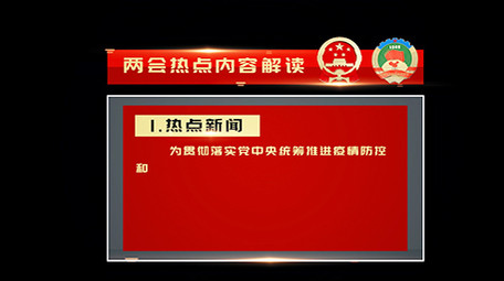 红色党政两会热点字幕包装AE模板