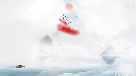 中国风水墨古风片头AE模板