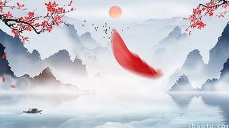 中国风水墨古风片头AE模板