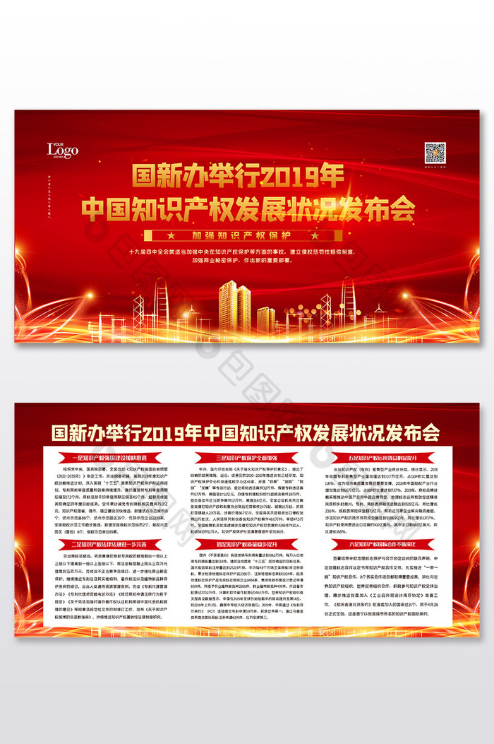 中国知识产权发展状况二件套展板图片图片