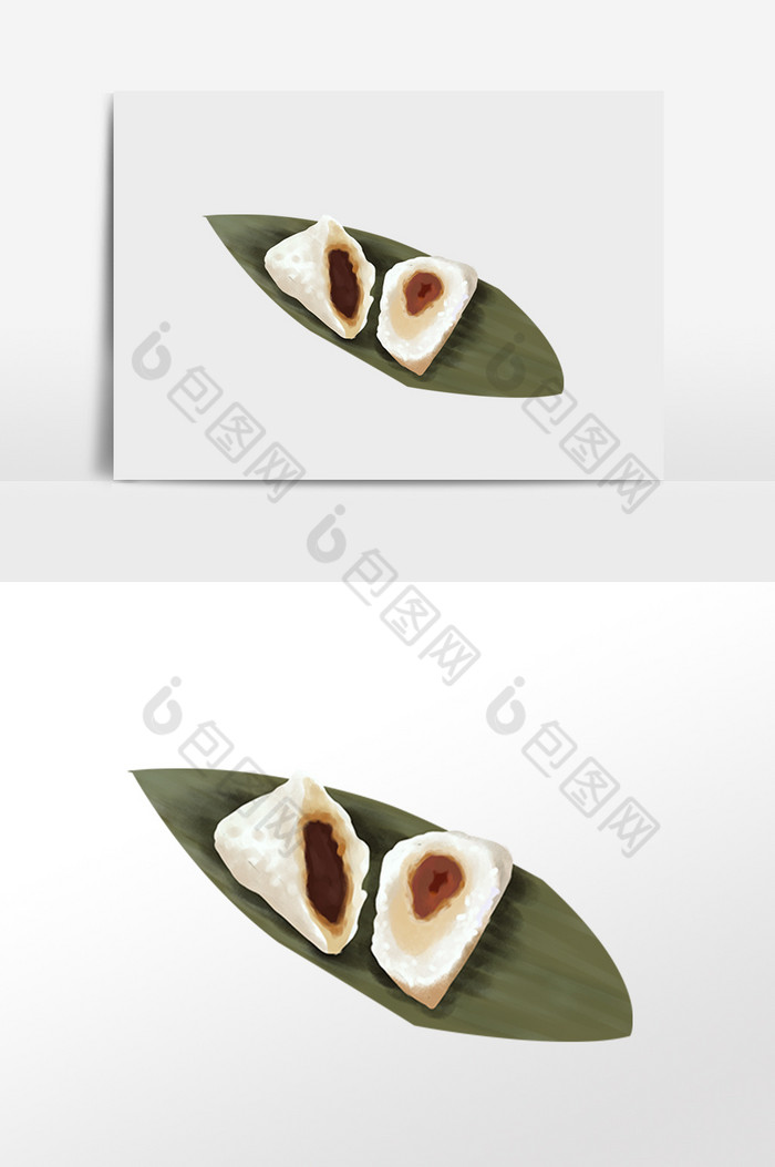 端午节豆沙粽子粽情端午图片图片