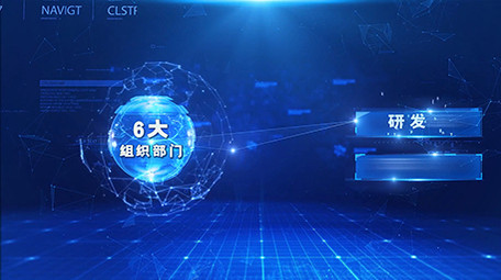 大气科技<strong>企业</strong>组织架构框架AE模板