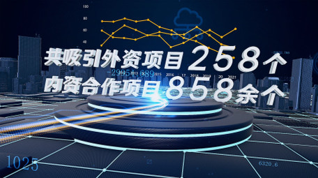 震撼科技三维空间感数据信息片头AE模板