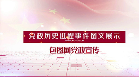 党政历史进程事件图文展示AE模板