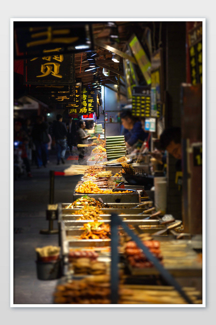 美食市集夜市摄影图片图片