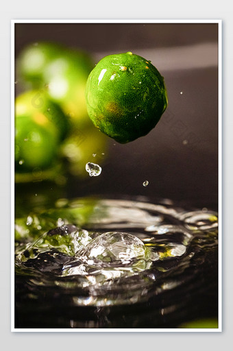 水滴水果创意青柠小金桔图片