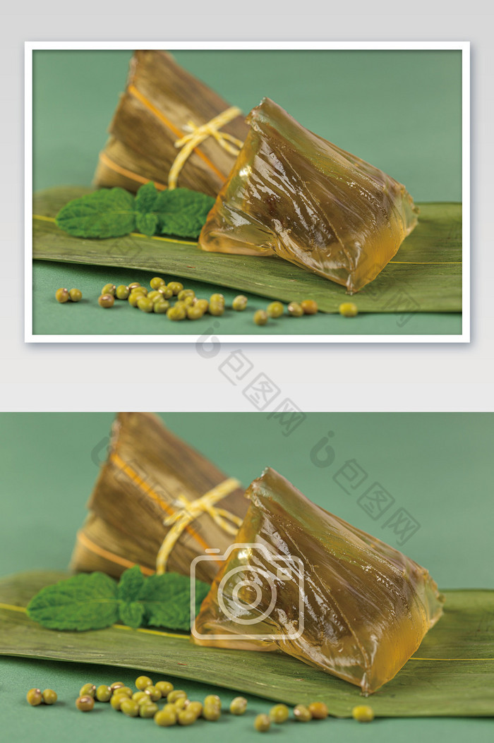 绿豆口味的冰心粽子图片图片