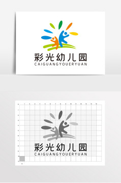 教育学校早教孩子幼儿园logo标志vi图片
