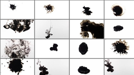 中国风古风水墨晕染飞溅滴落动画包视频素材