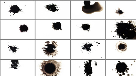 中国风古风水墨晕染飞溅滴落动画包视频素材