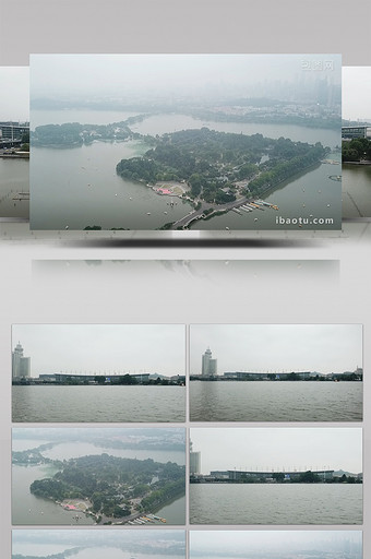 南京玄武湖壮观大气航拍图片