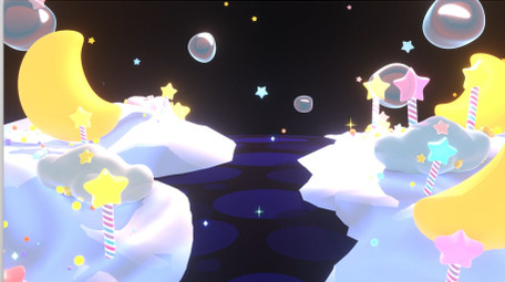 卡通星星拐杖糖月亮气泡童话背景视频素材