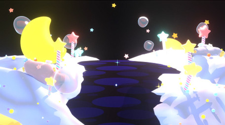 卡通星星拐杖糖月亮气泡童话背景视频素材