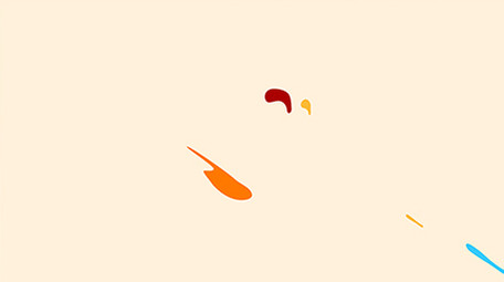 PR模板可爱搞笑流体流动运动图形LOGO