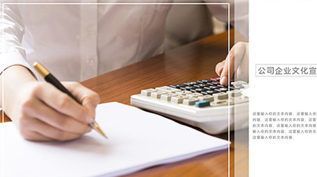 简洁商务公司企业图文宣传PR模板