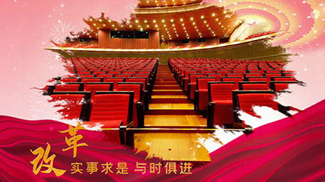 恢弘党政水墨图文宣传会声会影模板