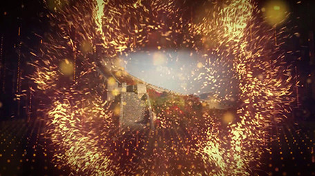 震撼大气背景党政图文宣传PR模板