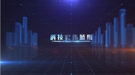 大气的科技文字图文ae模板