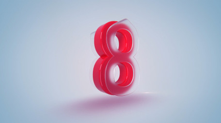 10秒震撼3D数字倒计时开场动画AE模板