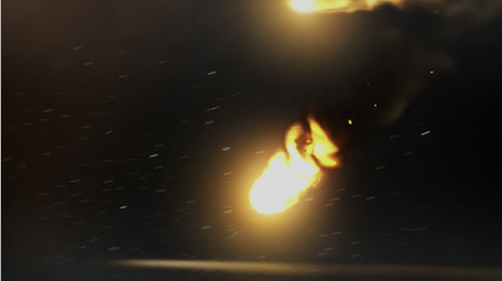 PR火球动画旋转燃烧火焰爆炸标志片头片尾