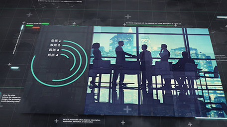 科技数据企业宣传AE模板