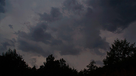 实拍黄昏天空云彩变换星空延时视频素材