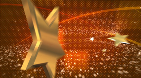 金色建军节的pr片头