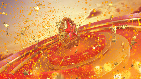 金色建军节的pr片头