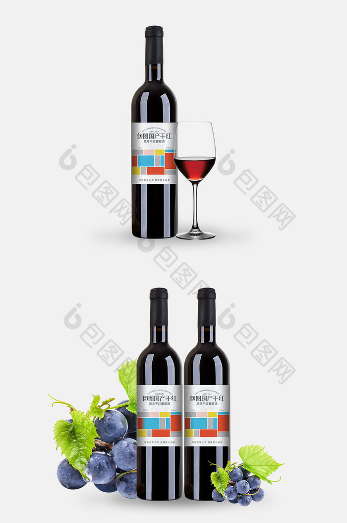 图形葡萄酒包装图片图片