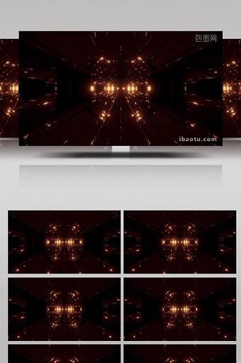 4k震撼金色隧道展示led大屏视频图片