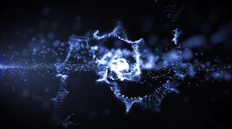 PR唯美粒子螺旋状快速演绎片头LOGO