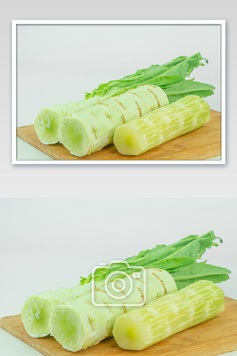 新鲜蔬菜莴笋食材摄影图