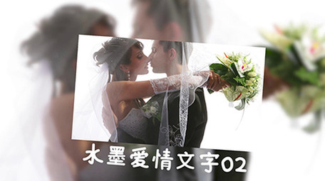 浪漫水墨图文写真展示PR模板