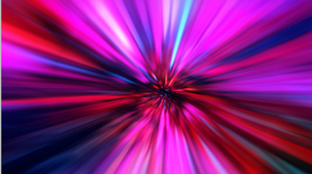 PR动画穿越多彩流光隧道网速LOGO片头