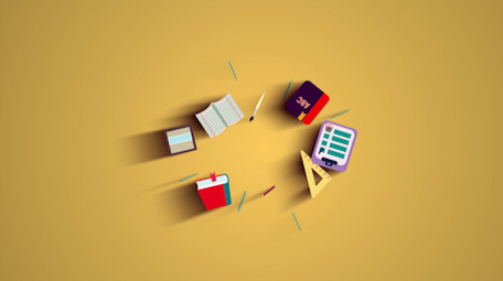 PR卡通动态教育开学季片头LOGO展示