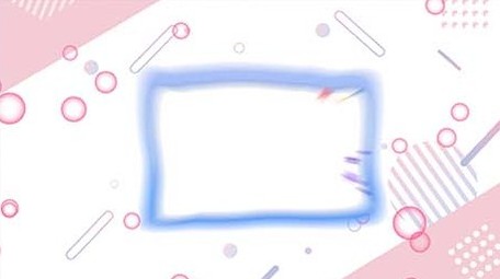 唯美创意小清新综艺动态卡通框AE模板