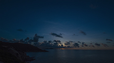 震撼心灵的海岛海上日出延时摄影高清4k