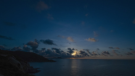 震撼心灵的海岛海上日出延时摄影高清4k