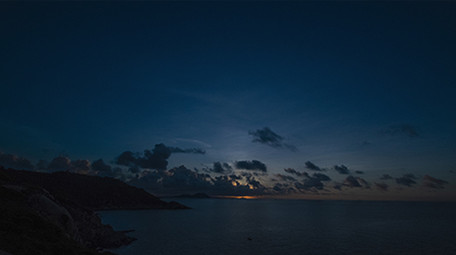 震撼心灵的海岛海上日出延时摄影高清4k