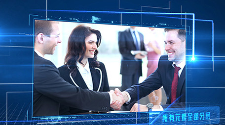 三维立体空间科技城市图文宣传介绍AE模板