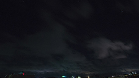 中国风南海渔村屋顶星空日出延时高清4K