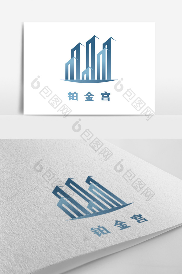 金属质感城市房地产logo图片图片