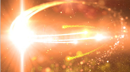 金色大气文字片头落版标题PR模版