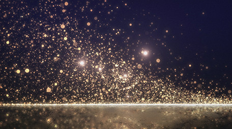 金色粒子演变LOGO片头AE模板