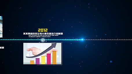 大气简洁科技感<strong>企业</strong>发展时间线展示